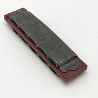 P. Pohl "IDEAL" Antique Wood and Tin Harmonica