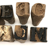 Gorgeous Old Carved Wooden Printing Letters (23)