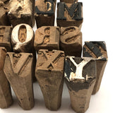 Gorgeous Old Carved Wooden Printing Letters (23)