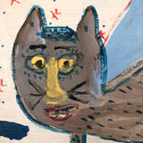 Robyn "the Beaver" Beverland, Even Cats Go To Heaven, 1997, Acrylic on Wood Panel