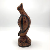 Jamaican Hand-carved Folk Art Bird Sculpture Stained with Shoe Polish, 1974