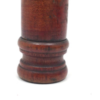 Reddish Stained Old Treen Canister