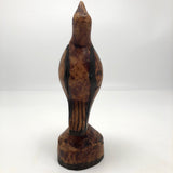 Jamaican Hand-carved Folk Art Bird Sculpture Stained with Shoe Polish, 1974