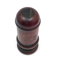 Reddish Stained Old Treen Canister