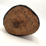 Jamaican Hand-carved Folk Art Bird Sculpture Stained with Shoe Polish, 1974