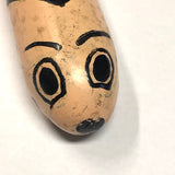 Pink and Black Painted Long Wooden Snake!