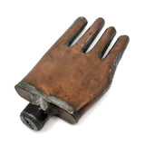 Cool Welded Copper Hand-Shaped Folk Art Flask/Sculpture