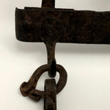 Ornate Hand Forged Wrought Iron Utensils Rack, Forks and Spatula