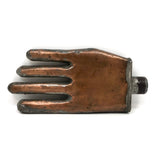 Cool Welded Copper Hand-Shaped Folk Art Flask/Sculpture