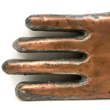 Cool Welded Copper Hand-Shaped Folk Art Flask/Sculpture