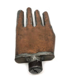 Cool Welded Copper Hand-Shaped Folk Art Flask/Sculpture