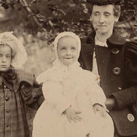 Strange Antique Photo with Child in White