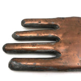 Cool Welded Copper Hand-Shaped Folk Art Flask/Sculpture