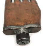 Cool Welded Copper Hand-Shaped Folk Art Flask/Sculpture