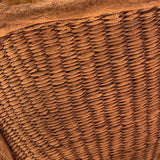 David Heger Handmade Basket Weave Large Terra Cotta Planter