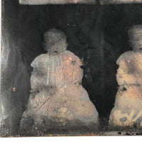 Rare Four Image Large Plate Antique Tintype of Baby