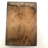 Charming Relief Carved Wooden Plaque with Two Faces