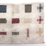 Wonderfully Colorful and Varied C. 1900 Dutch Darning Sampler