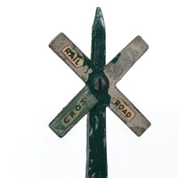 Set of Three Handmade Railroad Crossing Signs