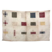 Wonderfully Colorful and Varied C. 1900 Dutch Darning Sampler