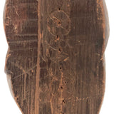 Antique Hand-Carved Frowning Woman