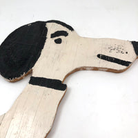 Folk Art Wooden Cutout Snoopy
