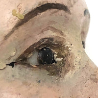 Beautiful Very Old Carved and Polychromed Santos Head