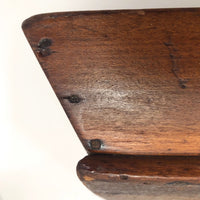 Beautiful Antique Dark Wood Utensil Tray