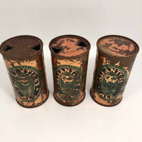 Ballantine Ale c. 1950 Flat Top Copper Beer Cans