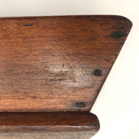 Beautiful Antique Dark Wood Utensil Tray