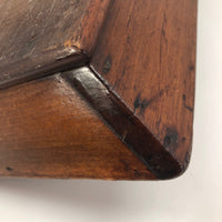 Beautiful Antique Dark Wood Utensil Tray