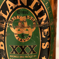Ballantine Ale c. 1950 Flat Top Copper Beer Cans