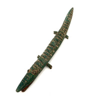 Marvelous Carved Folk Art Crocodile