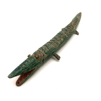 Marvelous Carved Folk Art Crocodile