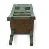 Wonderful Miniature Handmade Chair in Old Blue Paint