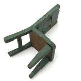 Wonderful Miniature Handmade Chair in Old Blue Paint