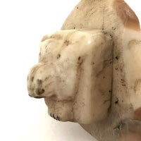 Tiny Alaskan Inuit Carved Bone Bear Head Charm