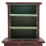 Sweet Old Handmade Miniature Shelf with Green Paint