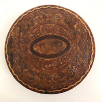 Embossed Leather Trinket Box