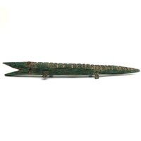 Marvelous Carved Folk Art Crocodile