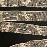 SOLD One Yard of Fabulous Antique Figurative Lace with Tennis Players (and Net!)