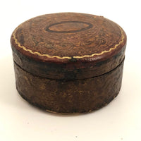 Embossed Leather Trinket Box