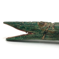 Marvelous Carved Folk Art Crocodile
