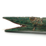 Marvelous Carved Folk Art Crocodile