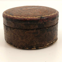 Embossed Leather Trinket Box
