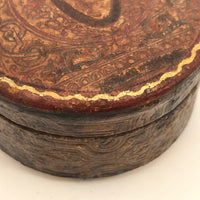 Embossed Leather Trinket Box