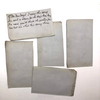 Lot of 5 Antique Cyanotypes of Water-towers (with Climbers!)