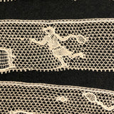 More Fabulous Figurative Lace with Tennis Players and Net! (By the Yard)