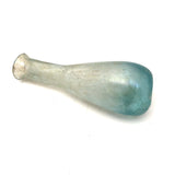 Luminous Ancient Roman Pale Blue Glass Bottle (Unguentarium)