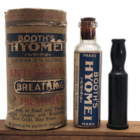 Booth's Hyomet Breathing Treatment Antique Medicinal Kit